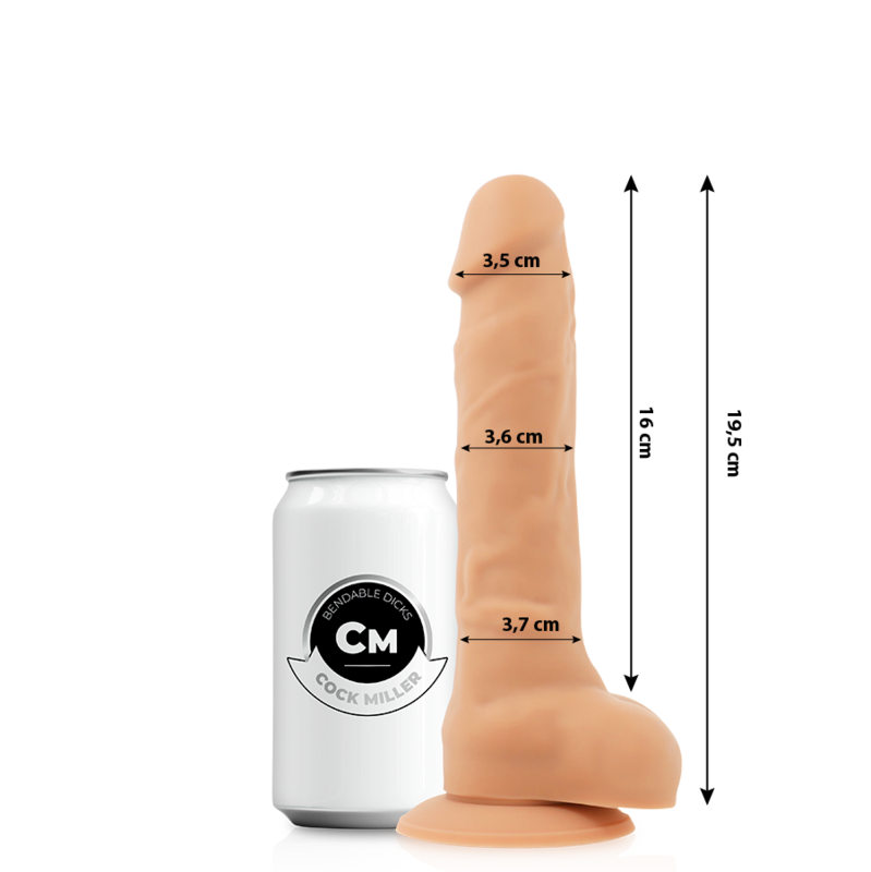 COCK MILLER - COCKSIL ARTICULABLE SILICONE DENSITÉ 19,5 CM