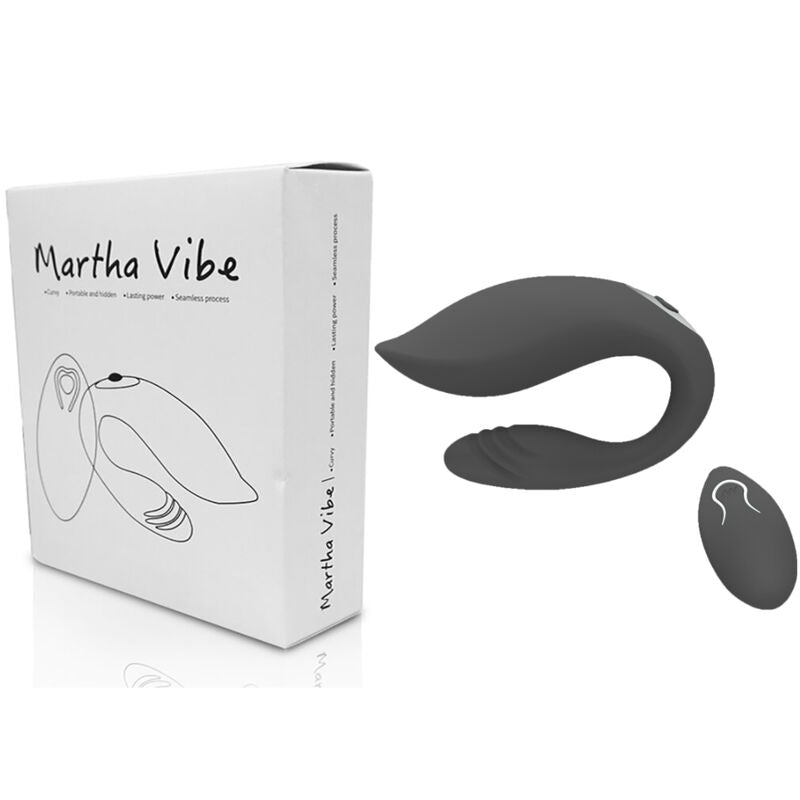 ARMONY - VIBRATEUR MARTHA POUR COUPLES TÉLÉCOMMANDE NOIR