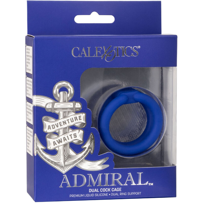 CALEXOTICS - ADMIRAL CAGE DOUBLE COCK BLEU