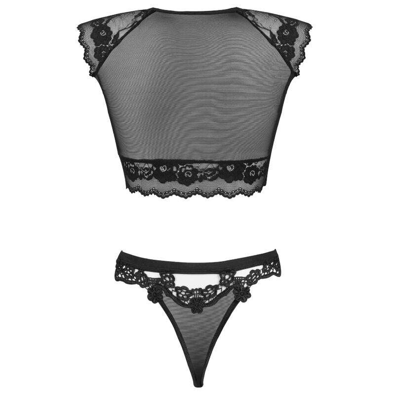 LIVCO CORSETTI FASHION - TIMOSAN LC 90631 SOUTIEN-GORGE + CULOTTE NOIR