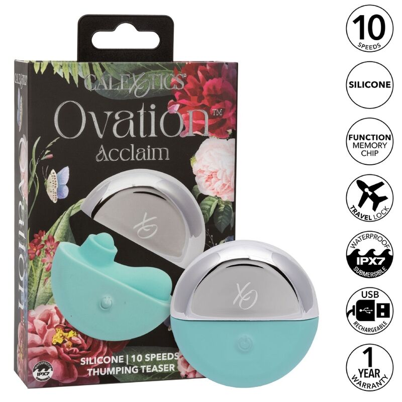 CALEXOTICS - OVATION STIMULATEUR ACCLAIM AQUA GREEN