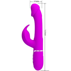 PRETTY LOVE - VIBRATEUR DEJON RABBIT 3 EN 1 MULTIFONCTION  FUCSIA