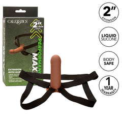 CALEXOTICS - EXTENSION PERFORMANCE MAXX AVEC HARNAIS PEAU BRUN