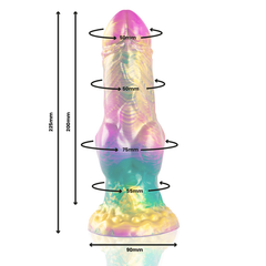 EPIC - GODE IRIS AVEC TESTICULES ARC-EN-CIEL DE PLAISIR