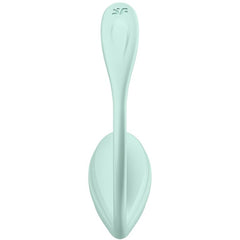 SATISFYER - APPLICATION GRATUITE STIMULATEUR DE POINT G PÉTALE LISSE VERT D'EAU