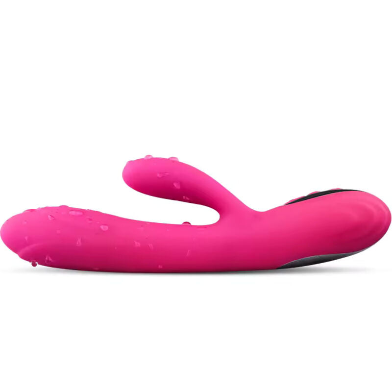 ARMONY - VIBRATEUR & STIMULATEUR FLEXIBLE  EFFET CHALEUR FUCHSIA