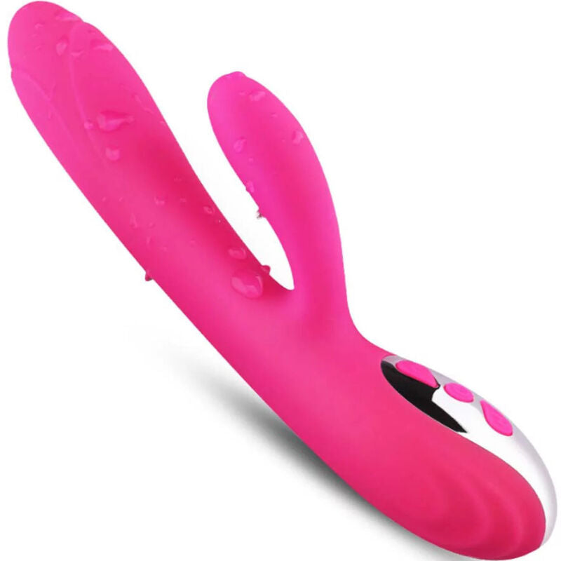 ARMONY - VIBRATEUR & STIMULATEUR FLEXIBLE  EFFET CHALEUR FUCHSIA