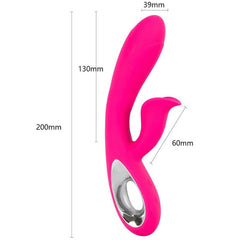 ARMONY - VIBRATEUR DARO & STIMULATEUR ANNEAU DE TIRAGE FUCHSIA