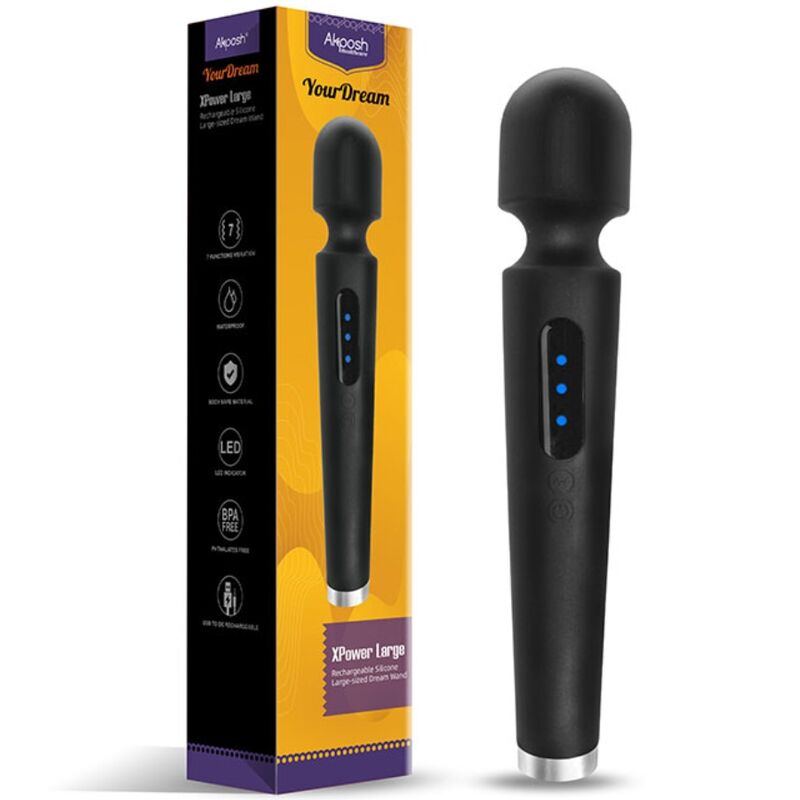 ARMONY - X POWER GRAND MASSAGE & VIBRATEUR 7 VIBRATIONS NOIR