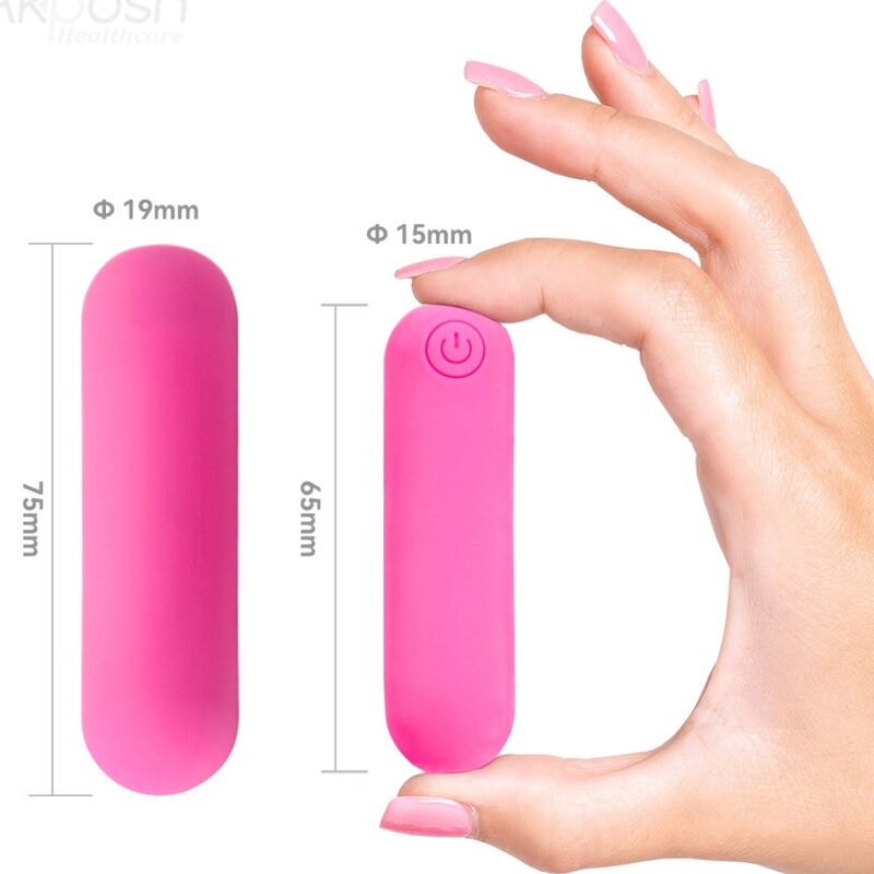 ARMONY - SPLASH HAHA VIBRATEUR BULLET SILICONE 10 VIBRATIONS 75 X 19 CM ROSE