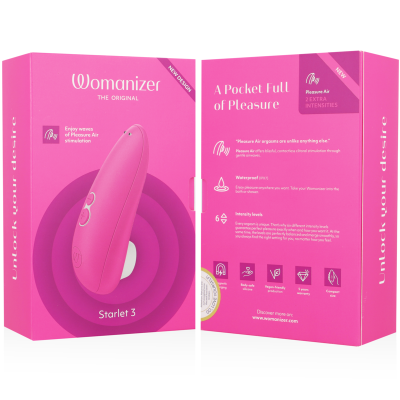 WOMANIZER - STIMULATEUR CLITORAL STARLET 3 ROSE