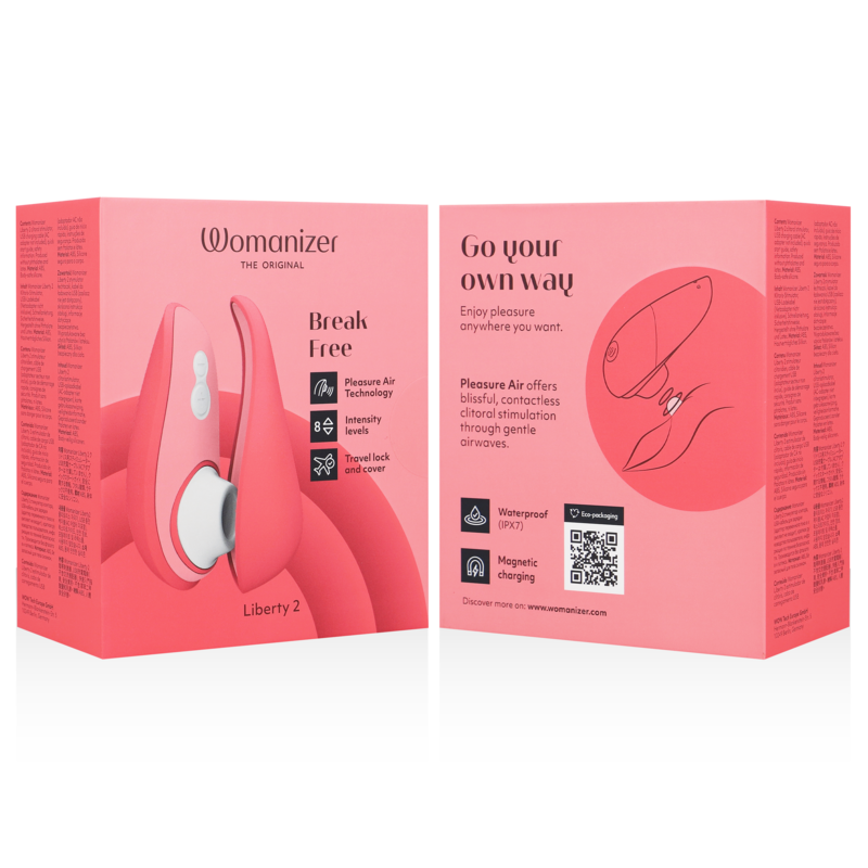 WOMANIZER - LIBERTY 2 STIMULATEUR & VENTOUSE CLITORIS VERT CLAIR