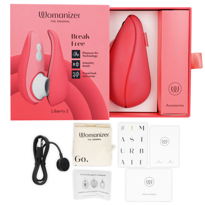 WOMANIZER - LIBERTY 2 STIMULATEUR & VENTOUSE CLITORIS VERT CLAIR