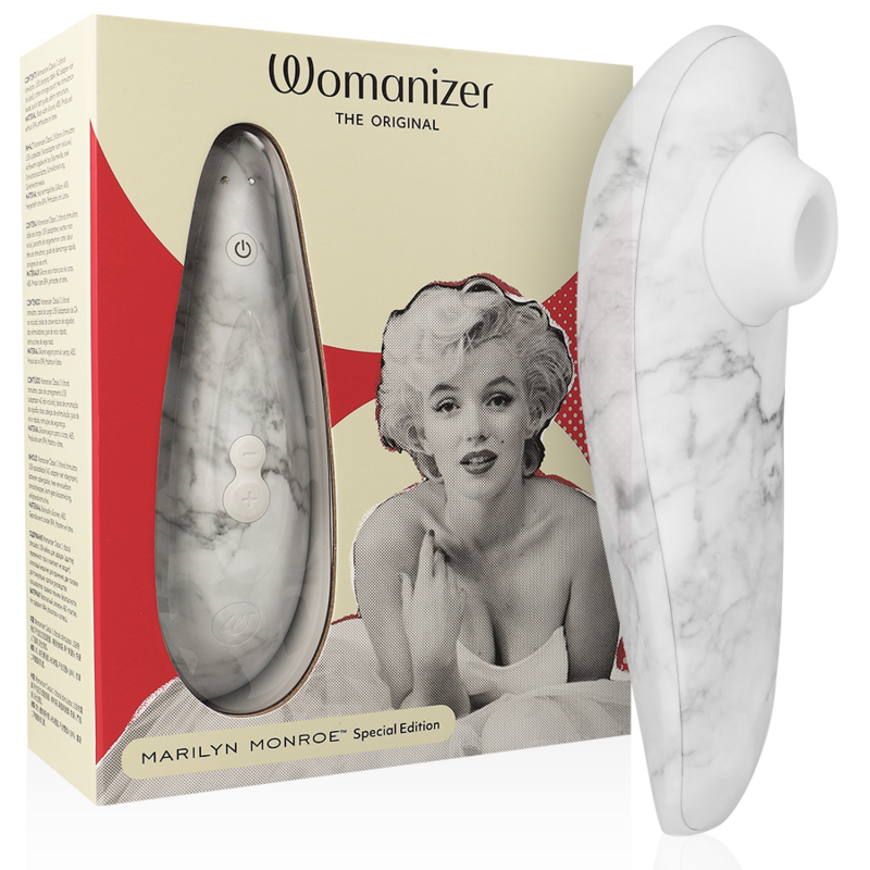 WOMANIZER - MARILYN MONROE CLASSIC 2 STIMULATEUR CLITORAL MARBRE BLANC