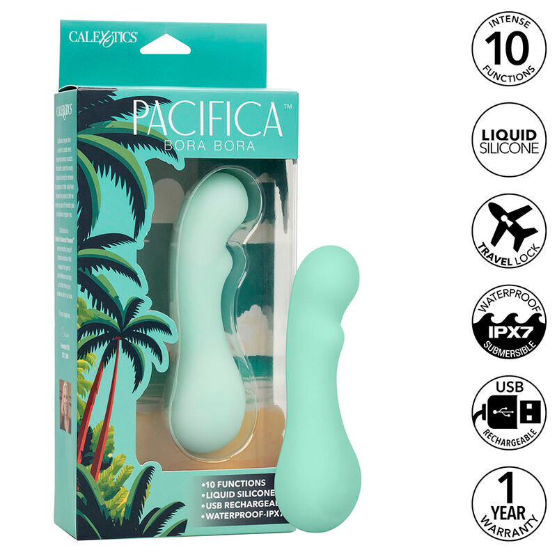 CALEXOTICS - PACIFICA BORA BORA ESTIMULATEUR POINT G 10 VIBRATIONS AQUA