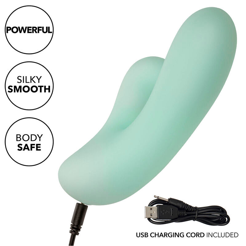 CALEXOTICS - PACIFICA FIJI VIBRATEUR & ESTIMULATEUR POINT G 10 VIBRATIONS AQUA