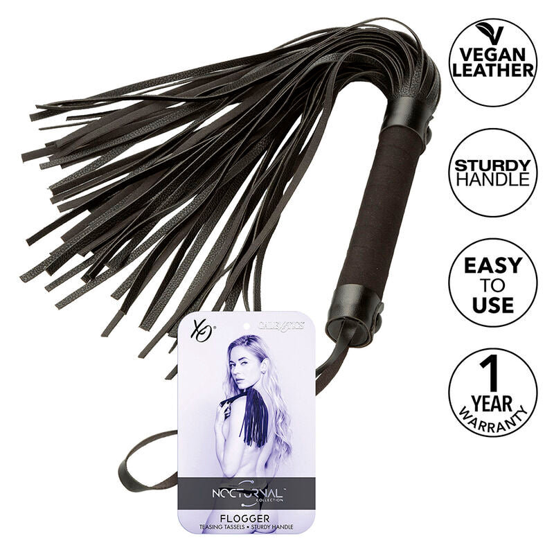 CALEXOTICS - NOCTURNAL FLOGGER CUIR NOIR