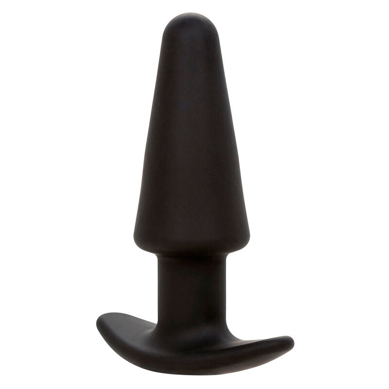 CALEXOTICS - ROCK BOTTOM TAPERED ANAL PLUG 10 VIBRATIONS SILICONE NOIR