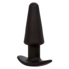 CALEXOTICS - ROCK BOTTOM TAPERED ANAL PLUG 10 VIBRATIONS SILICONE NOIR