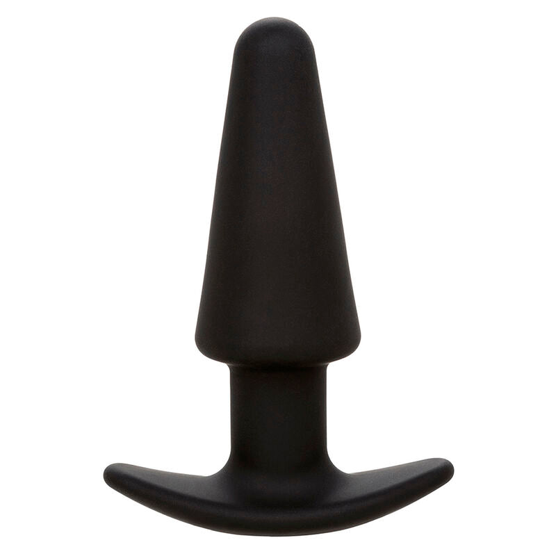 CALEXOTICS - ROCK BOTTOM TAPERED ANAL PLUG 10 VIBRATIONS SILICONE NOIR