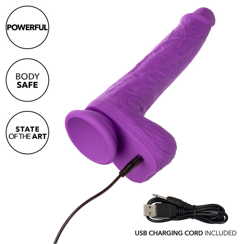 CALEXOTICS - STUDS VIBRATEUR RECHARGEABLE ET ROTATIF 10 VIBRATIONS VIOLET