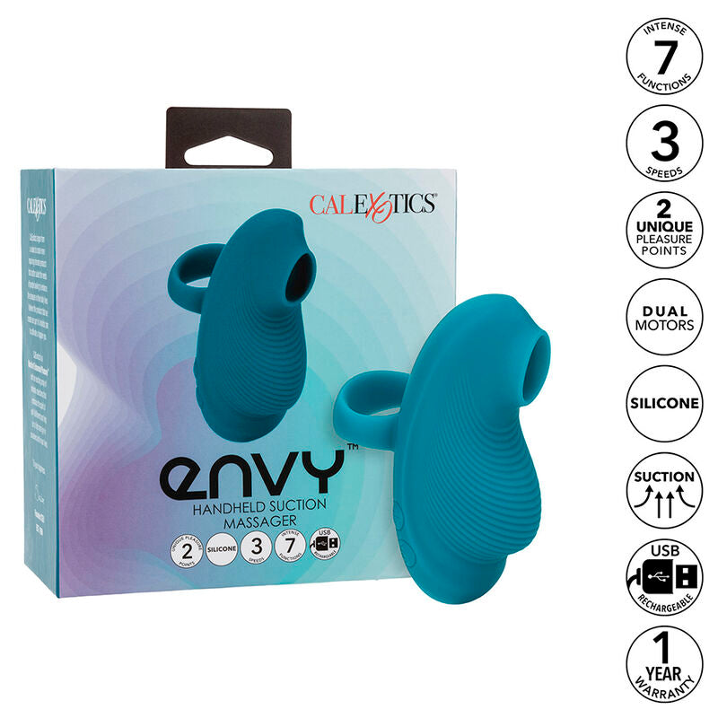 CALEXOTICS - ENVY MASSEUR À BILLE PORTABLE 7 VIBRATIONS BLEU