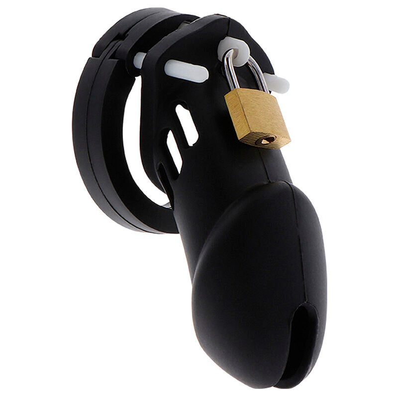 HIDDEN DESIRE - EXTREME CAGE DE CHASTETÉ SILICONE TAILLE L NOIR