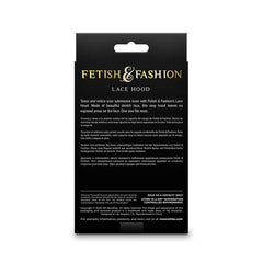 NS NOVELTIES - FETISH & FASHION CAPUCHE EN DENTELLE NOIRE