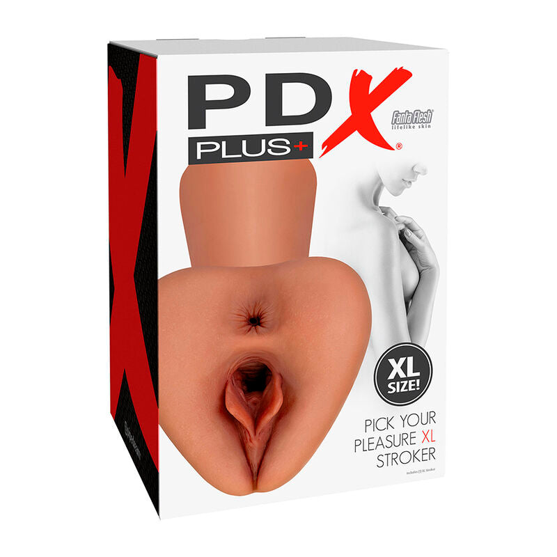 PDX PLUS - PICK YOUR PLEASURE XL STROKER RÉALISTE MARRON