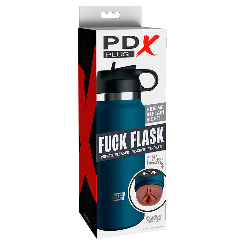 PDX PLUS - FUCK FLASK VAGINE STROKER DISCRET MODÈLE MARRON 1