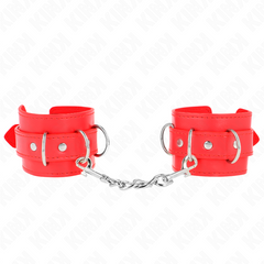 KINK - 3 APPAREILS-POIGNETS AJUSTABLES ROUGE 17,5-25 CM X 6 CM