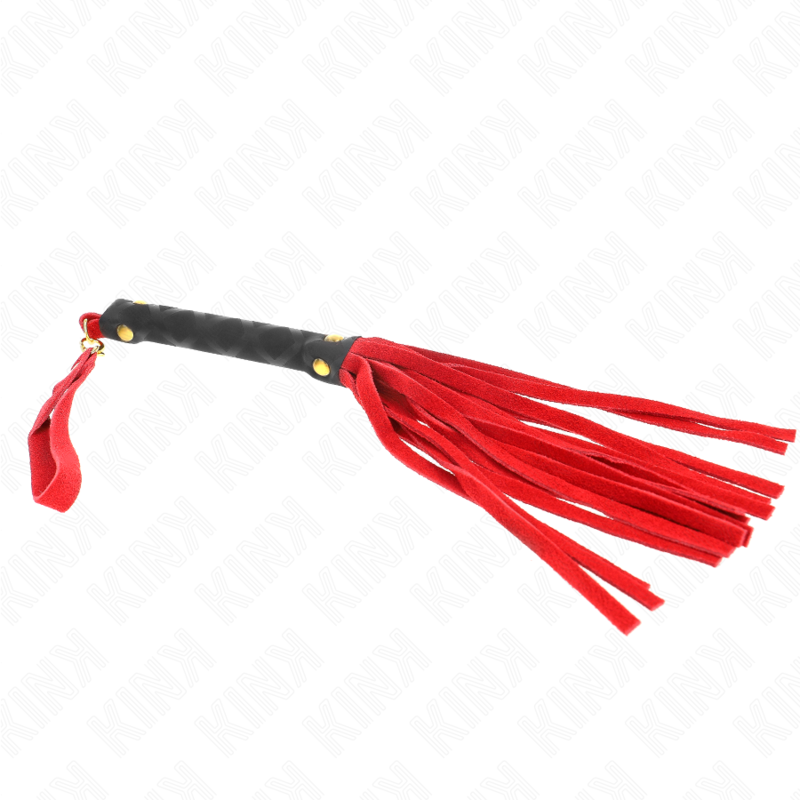 KINK - MINI FOUET DAIM ROUGE 30 CM