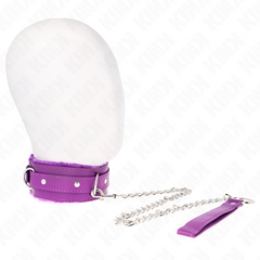 KINK - COLLIER AVEC LAISSE 65 CM AVEC RESTRICTIONS VIOLET 36-42 CM X 5,5 CM