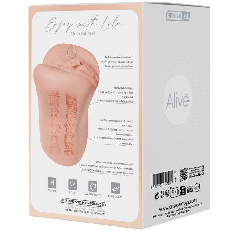 ALIVE - MASTURBADEUR MASCULIN FLEX VAGINAL TAILLE M