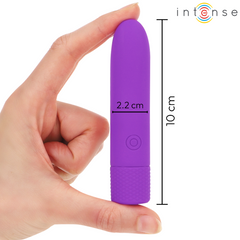 INTENSE - SYMONE BULLET VIBRANT RECHARGEABLE USB 8 VIBRATIONS VIOLET 10 X 2,2 CM
