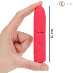 INTENSE - SYMONE BULLET VIBRANT RECHARGEABLE USB 8 VIBRATIONS ROUGE 10 X 2,2 CM