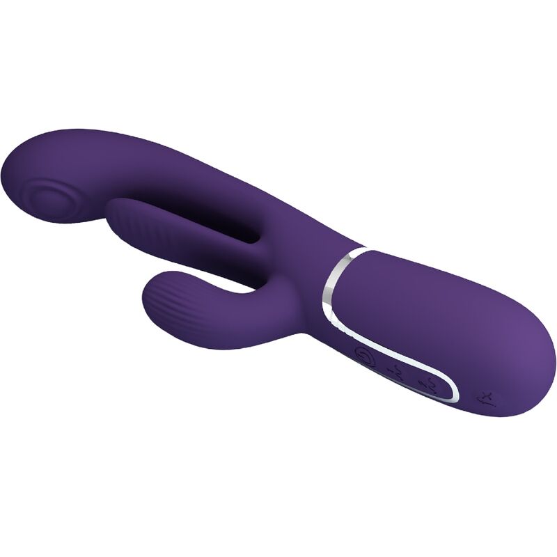 PRETTY LOVE - SHANIA TRIPLE RABBIT VIBRATEUR MULTIFONCTION VIOLET