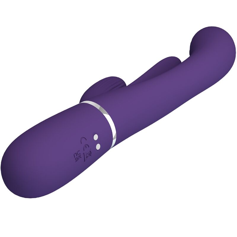 PRETTY LOVE - SHANIA TRIPLE RABBIT VIBRATEUR MULTIFONCTION VIOLET