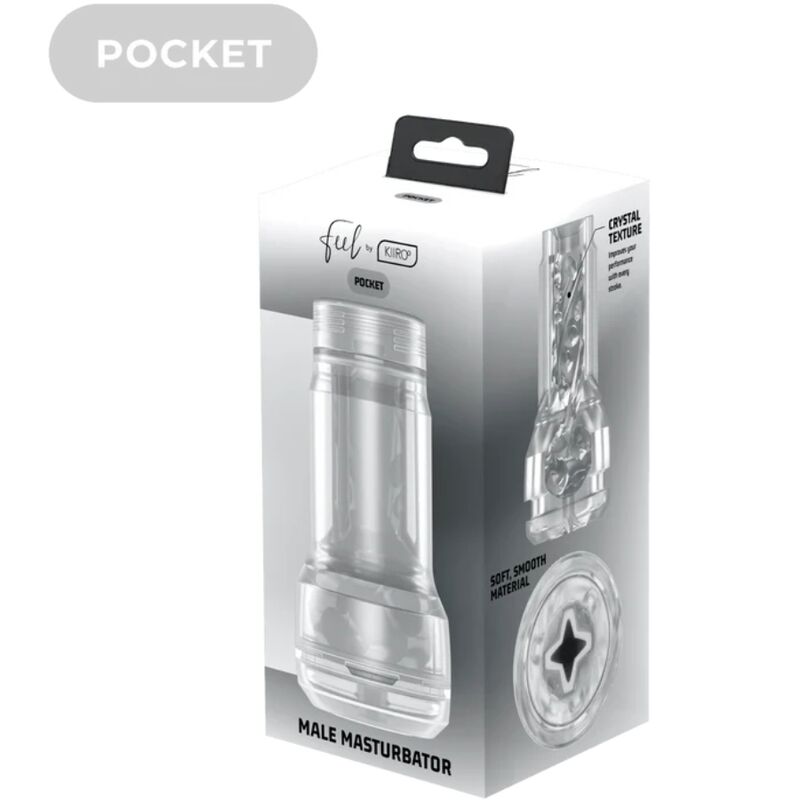 KIIROO - FEEL POCKET STROKER CRISTAL PAR KIIROO TRANSPARENT