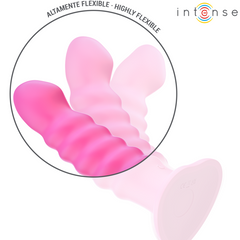 INTENSE - CINDY VIBRATEUR TAILLE L DESIGN SPIRALE 10 VIBRATIONS ROSE TÉLÉCOMMANDE