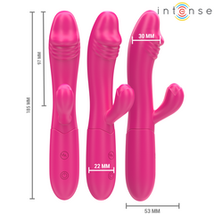 INTENSE - IVY VIBRATEUR FLEXIBLE 10 VIBRATIONS AVEC LANGUE STIMULANTE ROSE