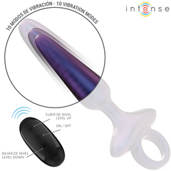 INTENSE - MARLON PLUG ANAL VIBRANT MODÈLE 4 TÉLÉCOMMANDE