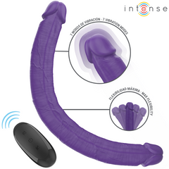 INTENSE - GUNTER DILDO DOUBLE VIBRATEUR 40 CM VIOLET TÉLÉCOMMANDE