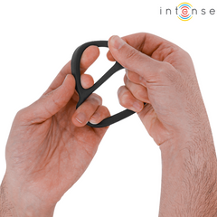 INTENSE - BOBBY DOUBLE ANNEAU PÉNIS EN SILICONE NOIR