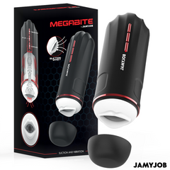 JAMYJOB - MASTURBATEUR BOUCHE AUTOMATIQUE MEGABITE 5 MODES D'ASPIRATION ET DE VIBRATION