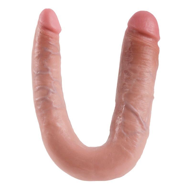 KING COCK - GODE DOUBLE PÉNÉTRATION 17.8 CM NATUREL