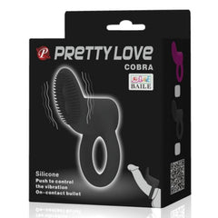 PRETTY LOVE - COBRA ANNEAU VIBRATEUR NOIR