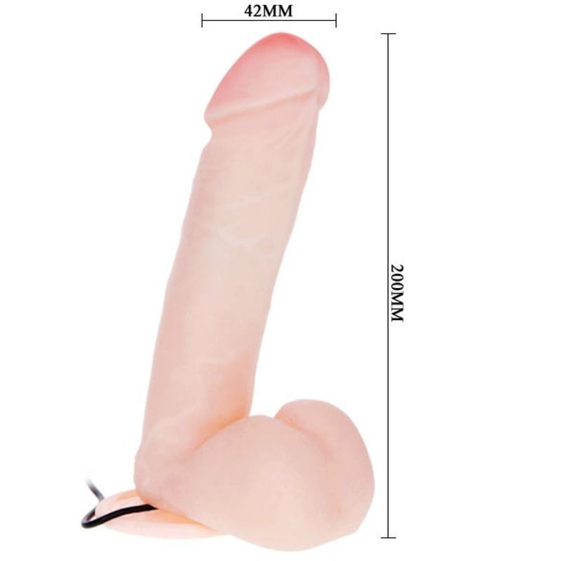 Baile – Gode réaliste vibrant 20 cm avec ventouse