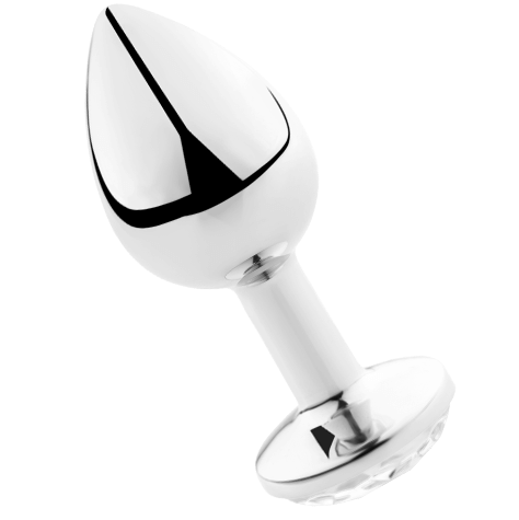 SECRETPLAY - PLUG ANAL TRANSPARENT ALUMINIUM 7CM