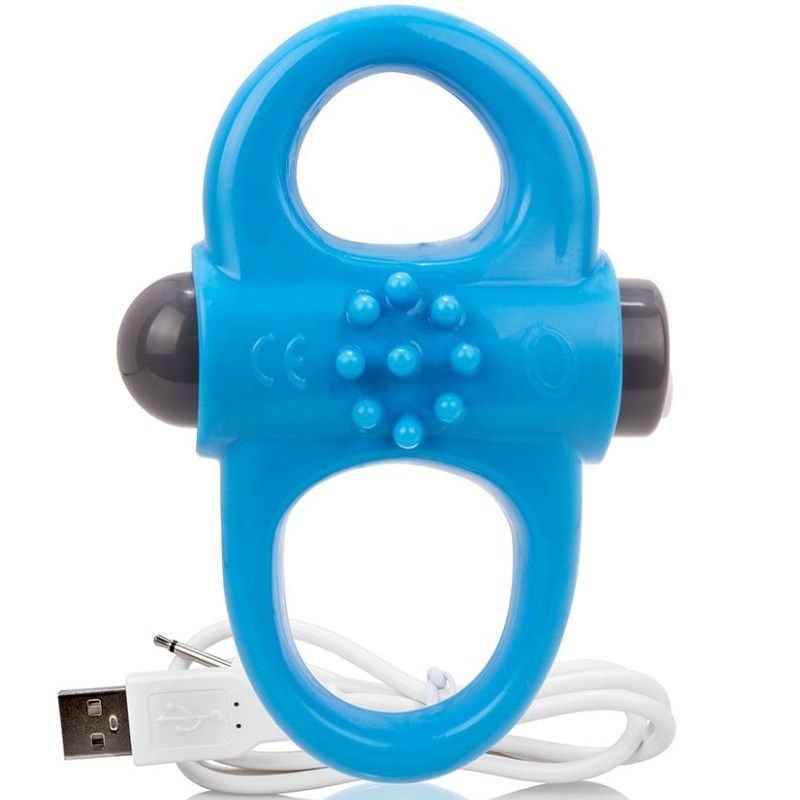 SCREAMING O - ANNEAU PÉNIEN VIBREUR RECHARGEABLE YOGA BLEU